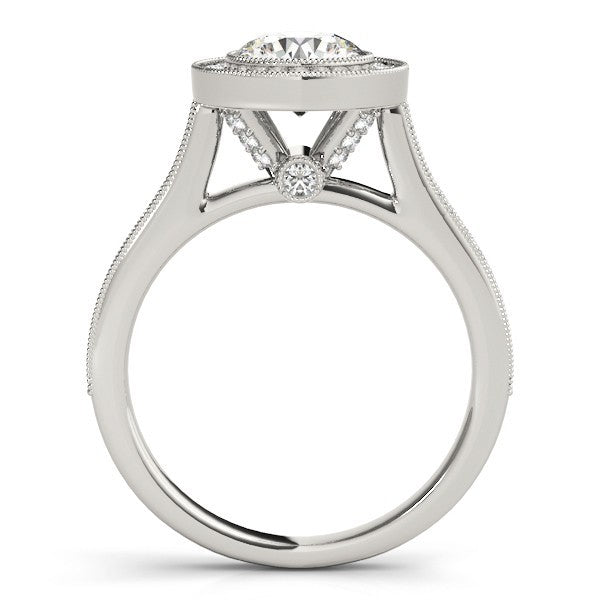 Lab-Grown Diamond Halo Engagement Ring