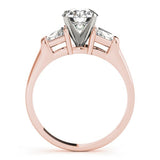 Lab-Grown Round Cut Diamond 3 Stone Engagement Ring In 18K White Gold 2.00Ct DE/VS