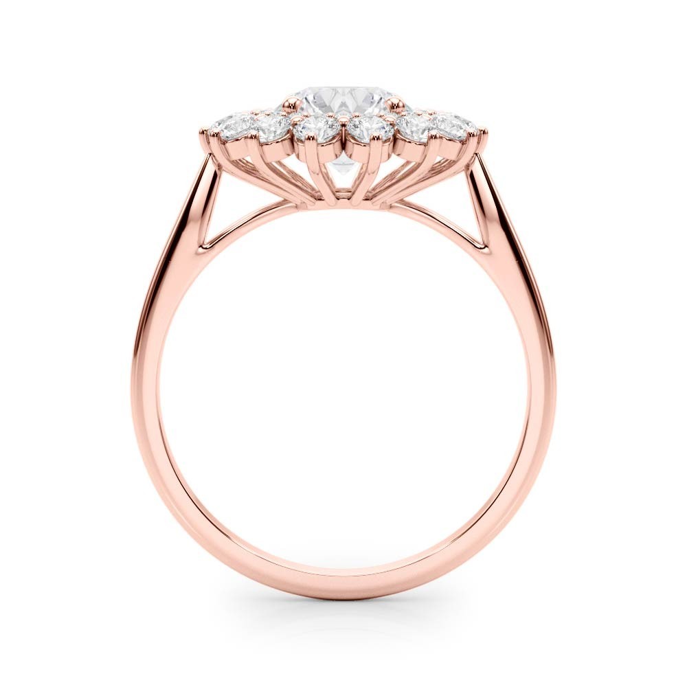 Lab-Grown Diamond Halo Engagement Ring in Platinum DE/VS 2.00 CT