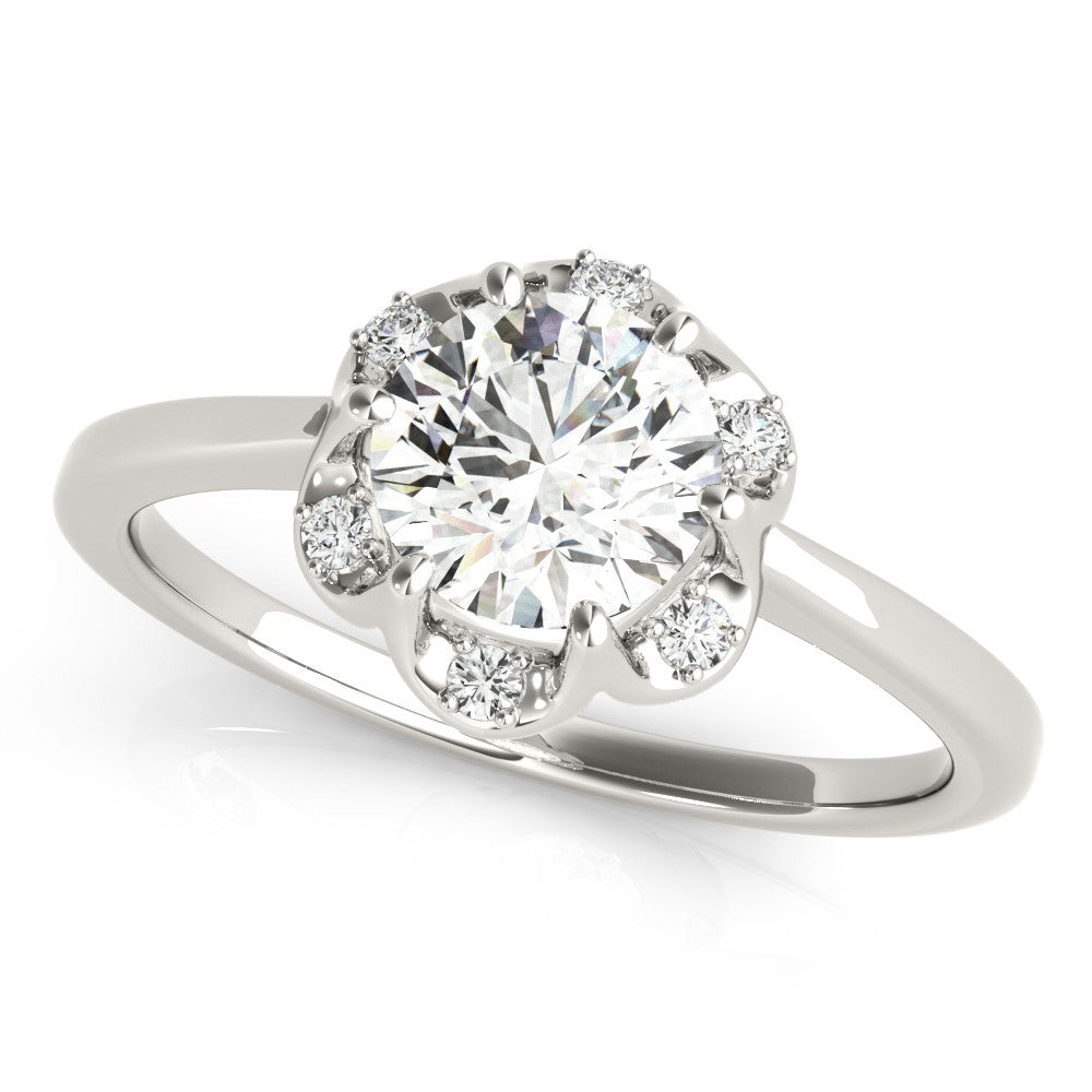 Lab-Grown Diamond 2.00 CT DE/VS Halo Engagement Ring in Platinum