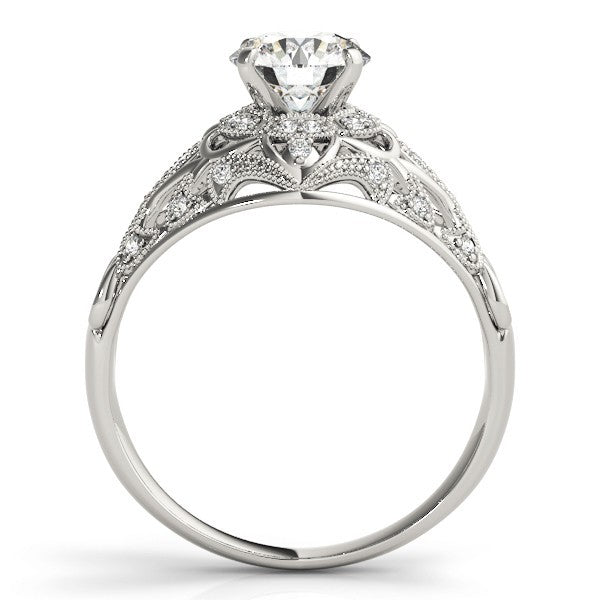 Lab Grown Round Diamond Halo Engagement Ring