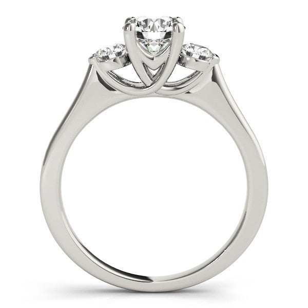 Lab Grown Diamond 3 Stone Engagement Ring For Women 2CT DE/VS In Platinum