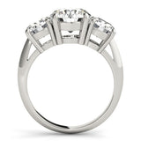 Lab Grown Round Diamond 3 Stone Engagement Ring Platinum DE/VS 2.00ct