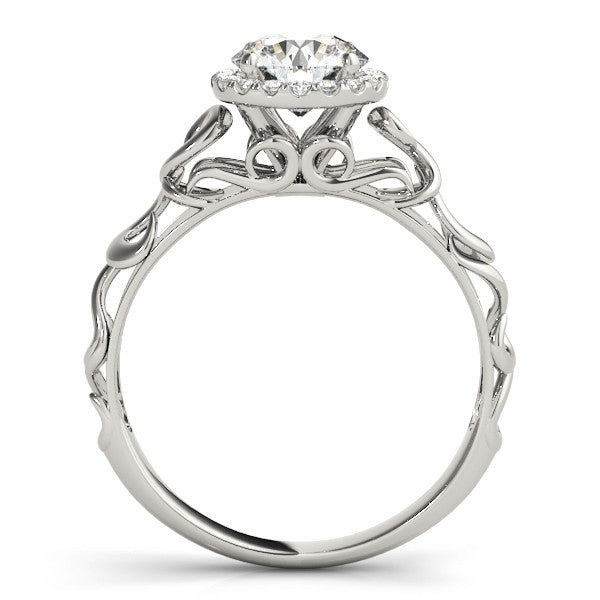 Lab-Grown Diamond Halo Engagement Ring