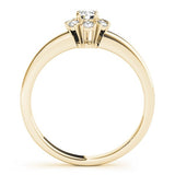 Lab-Grown Diamond Halo Engagement Ring in 18K Yellow Gold –UK Made