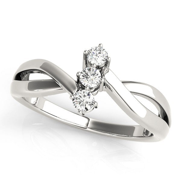 2.00Ct DE/VS Round Lab Grown Diamond 3 Stone Engagement Ring Platinum