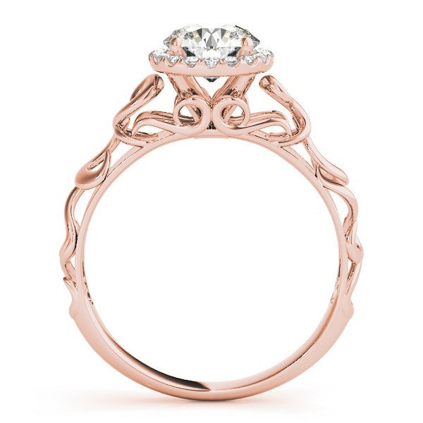 Lab-Grown Diamond Halo Engagement Ring