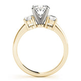 18k White gold Oval cut Trilogy Engagement Ring – 2Ct DE/VS Lab Grown Diamonds