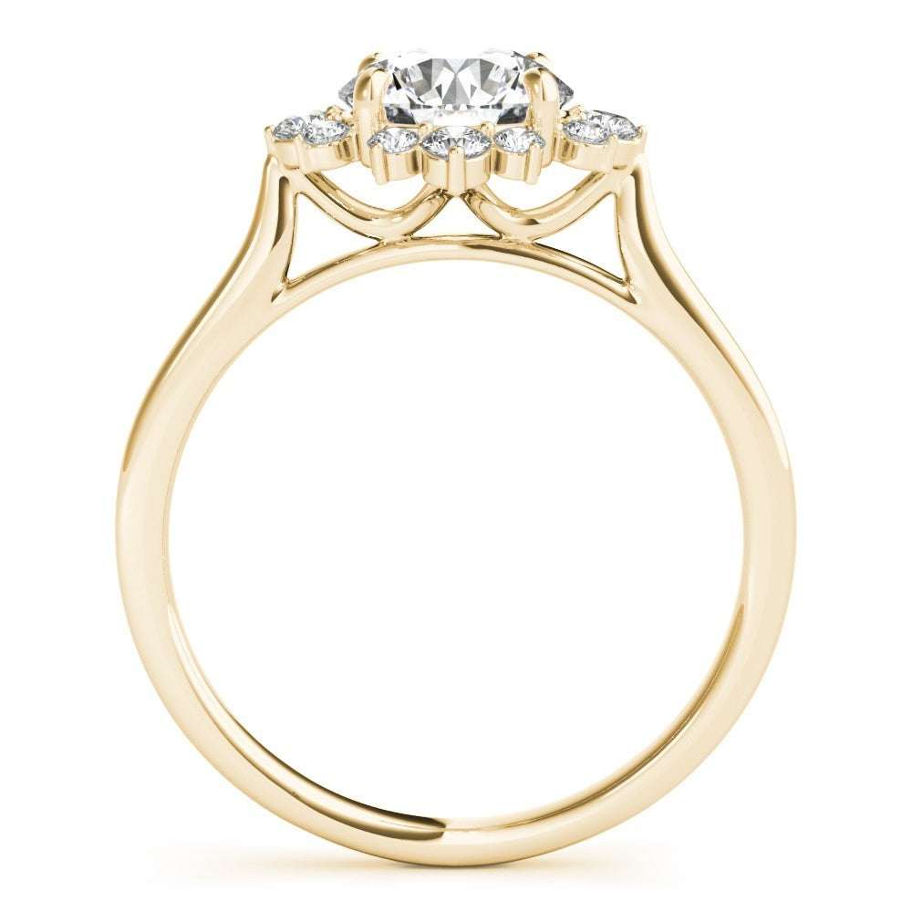 Lab-Grown Diamond Halo Engagement Ring