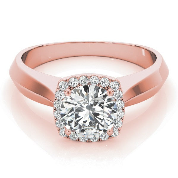 Lab-Grown Diamond Halo Engagement Ring