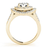 Lab Grown Round Diamond Halo Engagement Ring