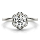 Lab-Grown Diamond 2.00 CT DE/VS Halo Engagement Ring in Platinum