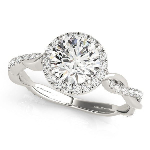 Lab-Grown Diamond 2.00 CT DE/VS Halo Engagement Ring in Platinum