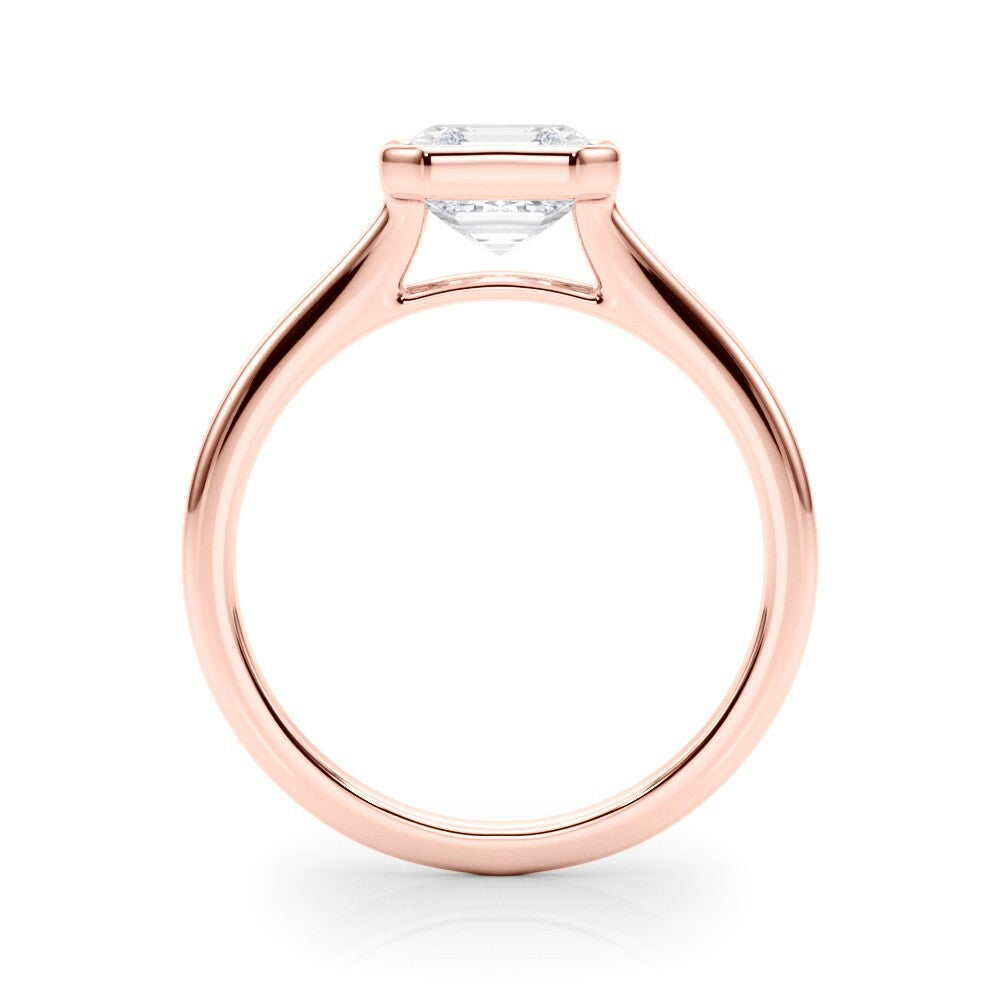 IGI Certified Lab Created D/VS Asscher Cut Diamond Solitaire Engagement Ring
