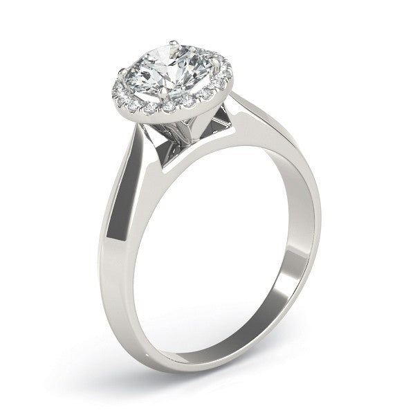 Lab-Grown Diamond Halo Engagement Ring