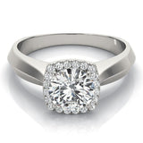 Lab-Grown Diamond Halo Engagement Ring