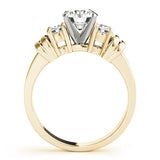 Lab Grown Round Diamond 3 Stone Engagement Ring