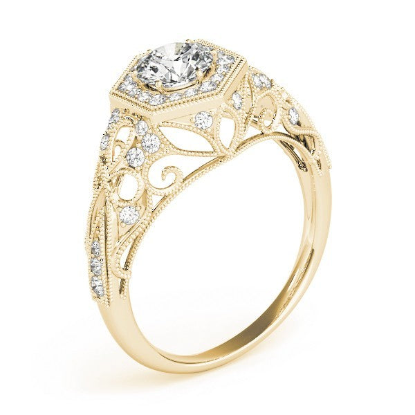 3.00Ct DE/VS Lab Grown Round Diamond Halo Engagement Ring 18K Rose Gold