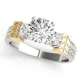 Lab Grown Round Diamond 3 Stone Engagement Ring In Platinum DE/VS 2CT