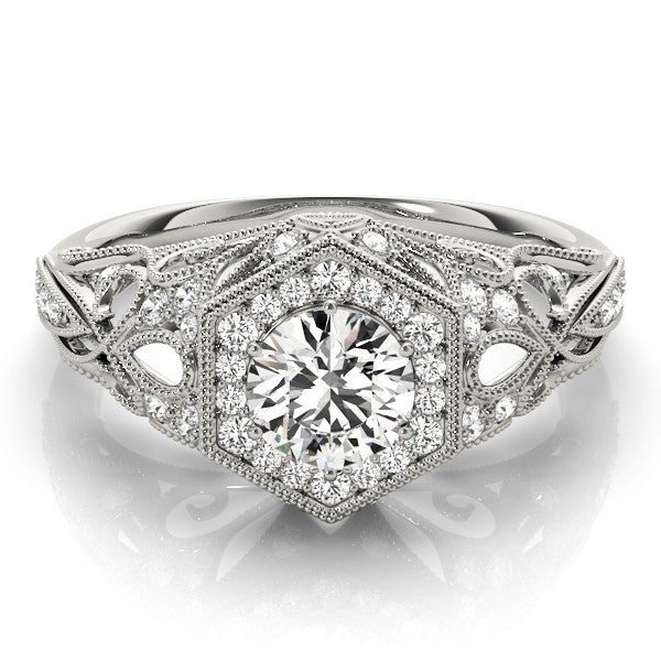 3.00Ct DE/VS Lab Grown Round Diamond Halo Engagement Ring 18K Rose Gold
