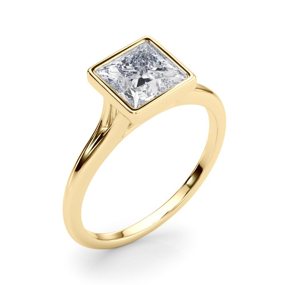 IGI Certified D/VS Princess Cut Lab Grown Diamond Solitaire Engagement Ring