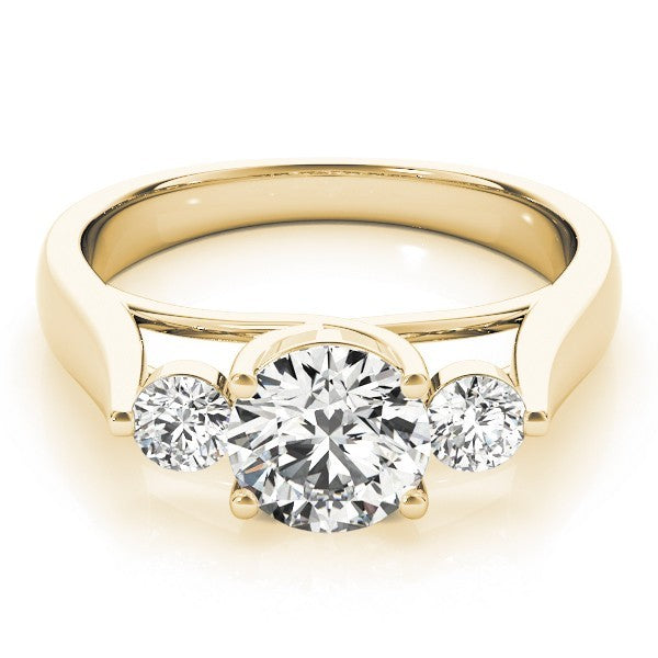 0.50Ct - 2.00Ct Lab Grown Round Diamond 3 Stone Engagement Ring Platinum