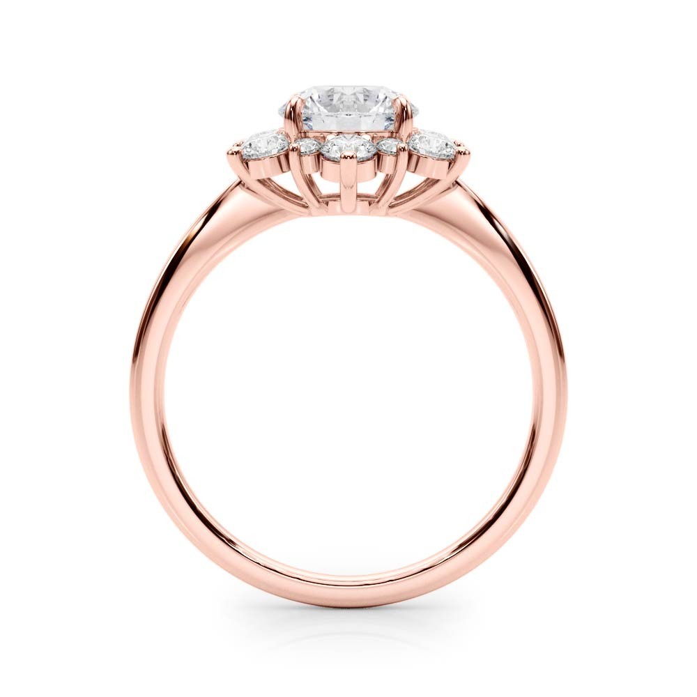 Lab-Grown Diamond Halo Engagement Ring in Platinum