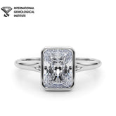 IGI Certified Lab Grown Radiant Cut Diamond Solitaire Engagement Ring
