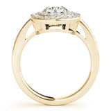 Lab Grown Round Diamond Halo Engagement Ring