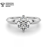 IGI Certified D/VS 2.00ct Lab Grown Diamond Solitaire Engagement Platinum Ring
