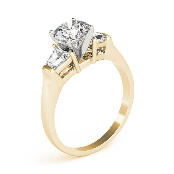 Lab-Grown Round Cut Diamond 3 Stone Engagement Ring In 18K White Gold 2.00Ct DE/VS