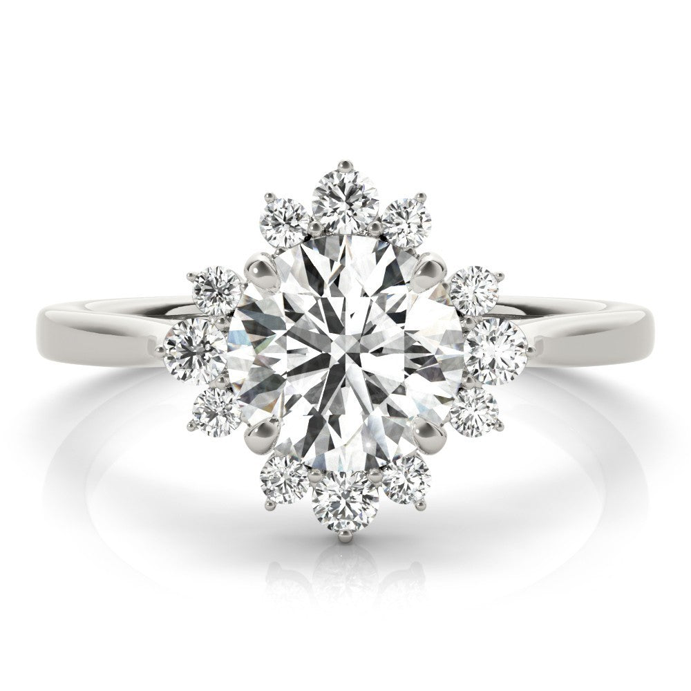 Lab-Grown Diamond Halo Engagement Ring