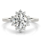 Lab-Grown Diamond Halo Engagement Ring