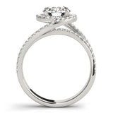 Lab-Grown Diamond Halo Engagement Ring