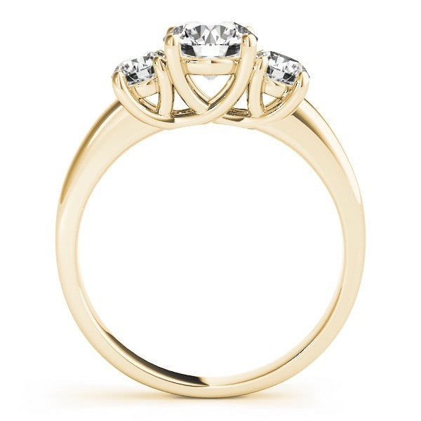 Three Stone Engagement Ring For Women In Platinum - 2CT DE/VS Lab Grown Diamond