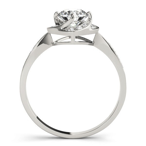 Lab-Grown Diamond Halo Engagement Ring