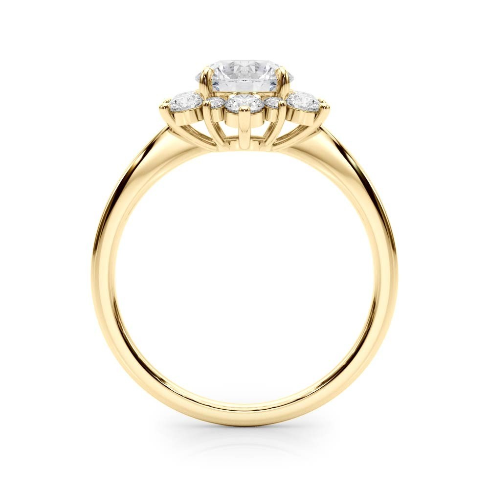 Lab-Grown Diamond Halo Engagement Ring in Platinum