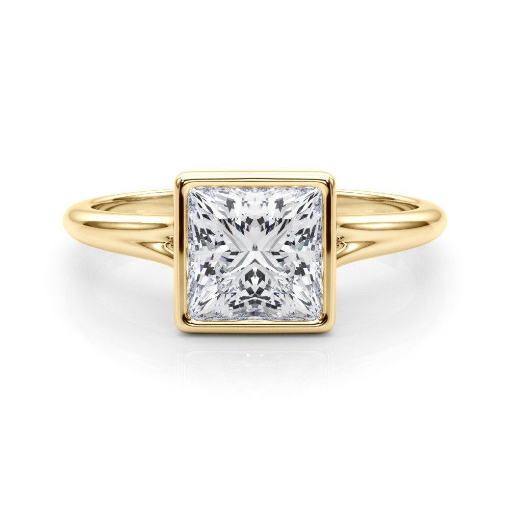 IGI Certified D/VS Princess Cut Lab Grown Diamond Solitaire Engagement Ring