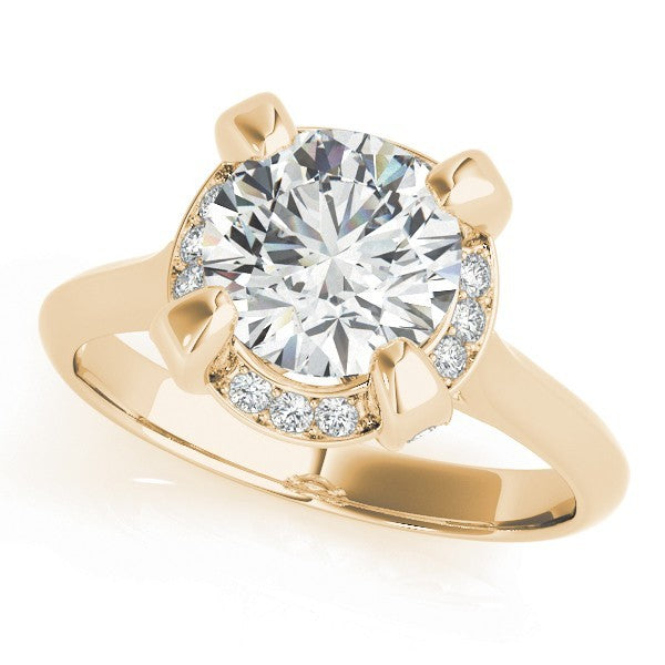 Lab-Grown Diamond Halo Engagement Ring