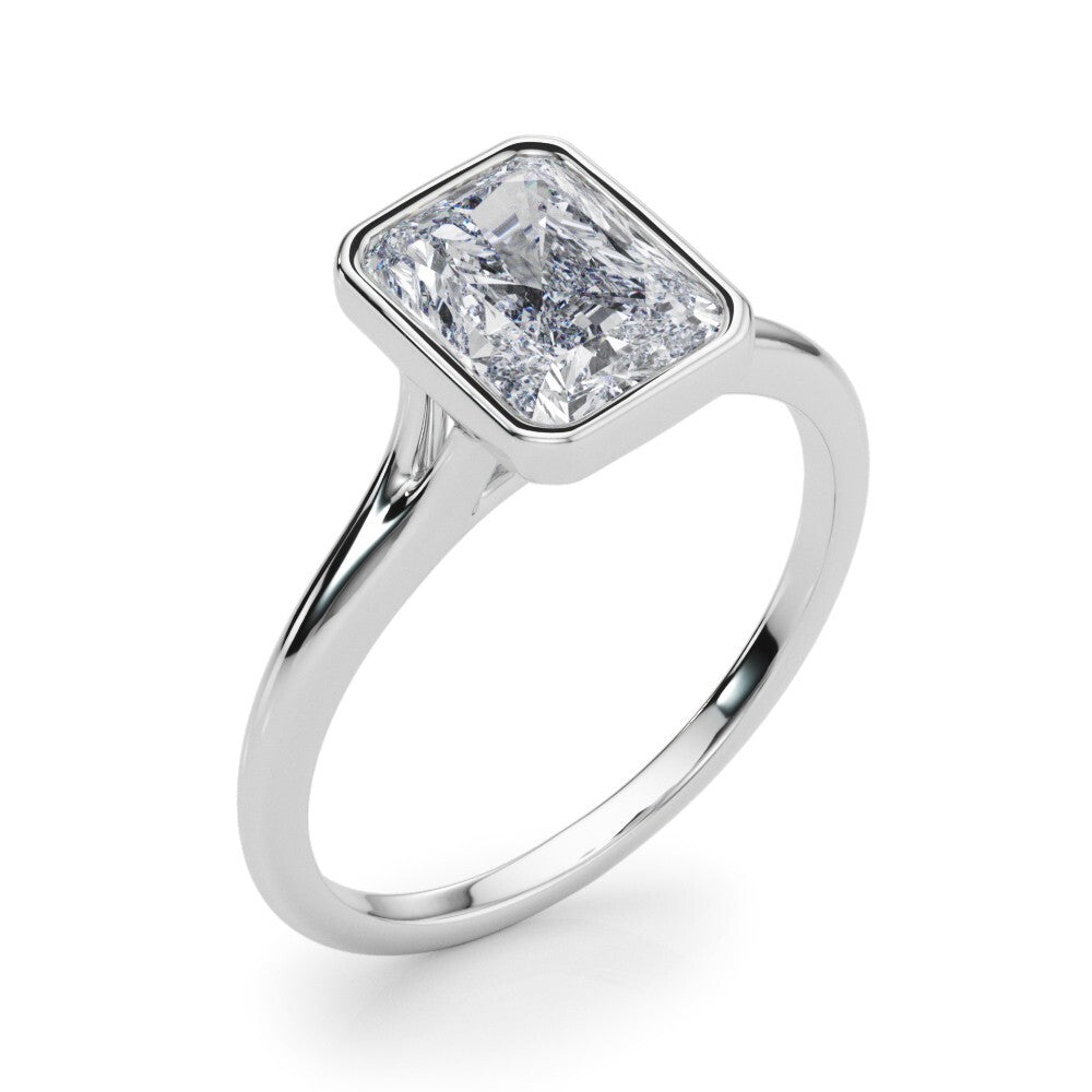 IGI Certified Lab Grown Radiant Cut Diamond Solitaire Engagement Ring