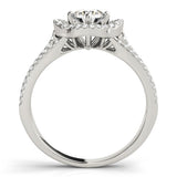 Lab Grown Round Diamond Halo Engagement Ring