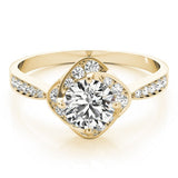 Lab-Grown Diamond Halo Engagement Ring