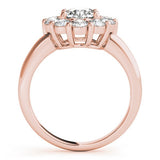 Lab Grown Round Diamond Halo Engagement Ring