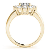Lab Grown Round Diamond Halo Engagement Ring