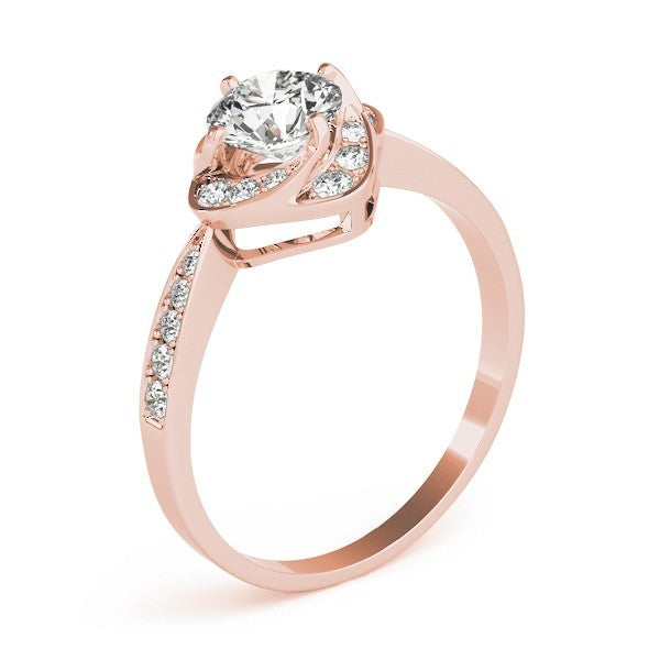 Lab-Grown Diamond Halo Engagement Ring