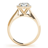 Lab-Grown Diamond Halo Engagement Ring