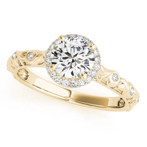 Lab Grown Diamond Halo Engagement Ring