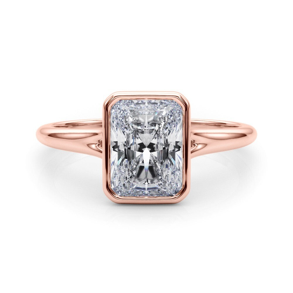 IGI Certified Lab Grown Radiant Cut Diamond Solitaire Engagement Ring