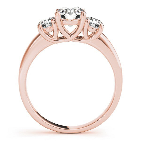 Three Stone Engagement Ring For Women In Platinum - 2CT DE/VS Lab Grown Diamond