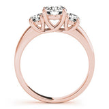 Three Stone Engagement Ring For Women In Platinum - 2CT DE/VS Lab Grown Diamond